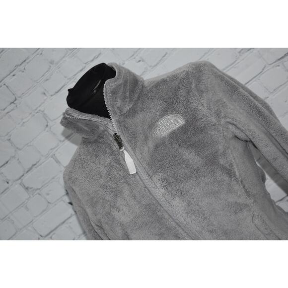 The North Face Plush Fleece Jacket Womens Size XS Extra Small Full Zip Gray - Picture 1 of 9